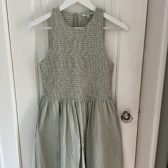 Madewell Green Midi Dress - Picture 2 of 8